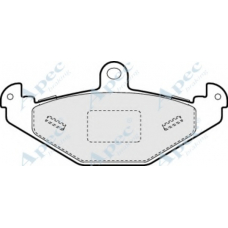 PAD1357 APEC Комплект тормозных колодок, дисковый тормоз