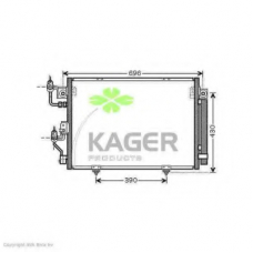 94-6178 KAGER Конденсатор, кондиционер