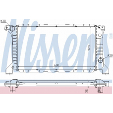 62177A NISSENS Радиатор, охлаждение двигателя
