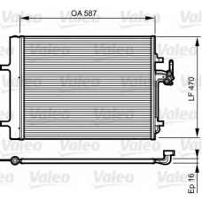 814184 VALEO Конденсатор, кондиционер