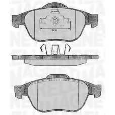 363916060571 MAGNETI MARELLI Комплект тормозных колодок, дисковый тормоз