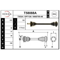 T58088A EAI Приводной вал