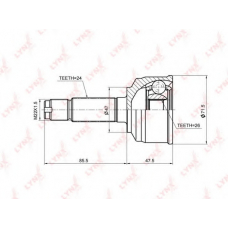 CO3681 LYNX Co-3681 шрус наружный daihatsu boon 1.0 04] / myvi 1.0 04], toyota passo 1.0 04]