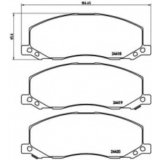 P 59 058 BREMBO Комплект тормозных колодок, дисковый тормоз