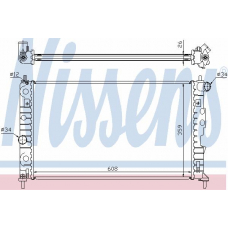 68002A NISSENS Радиатор, охлаждение двигателя