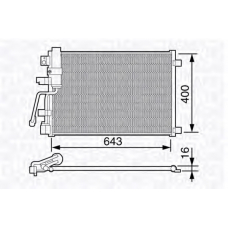 350203671000 MAGNETI MARELLI Конденсатор, кондиционер