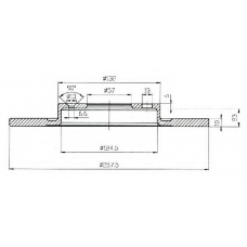 BDC3648 QUINTON HAZELL Тормозной диск