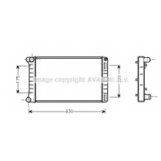 FTA2210 AVA Радиатор, охлаждение двигателя