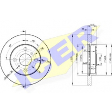 78BD2020-2 ICER Тормозной диск