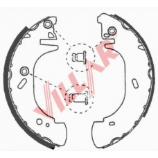 629.0633 VILLAR Комплект тормозных колодок