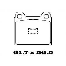 BL1041A1 FTE Комплект тормозных колодок, дисковый тормоз