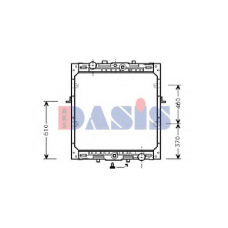 290070N AKS DASIS Радиатор, охлаждение двигателя