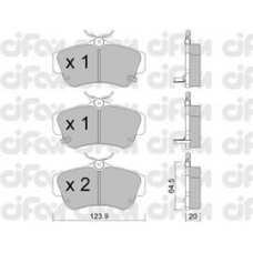 822-521-0 CIFAM Комплект тормозных колодок, дисковый тормоз