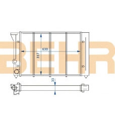 2110234 BEHR Radiator