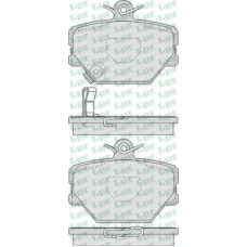 05P761 LPR Комплект тормозных колодок, дисковый тормоз