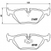 P 06 013 BREMBO Комплект тормозных колодок, дисковый тормоз