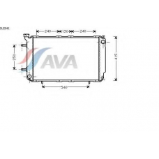 SU2041 AVA Радиатор, охлаждение двигателя