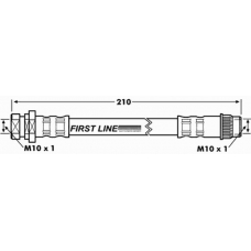 FBH7173 FIRST LINE Тормозной шланг