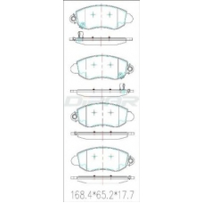 DFB2424 DITAS Комплект тормозных колодок, дисковый тормоз