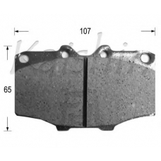FK2020 KAISHIN Комплект тормозных колодок, дисковый тормоз