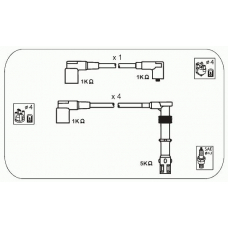 ABM42 JANMOR Комплект проводов зажигания