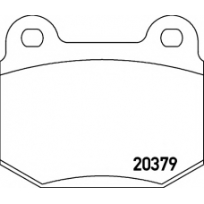 2037901 TEXTAR Комплект тормозных колодок, дисковый тормоз