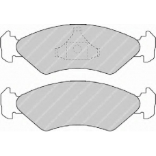 FSL589 FERODO Комплект тормозных колодок, дисковый тормоз