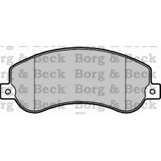 BBP2281 BORG & BECK Комплект тормозных колодок, дисковый тормоз