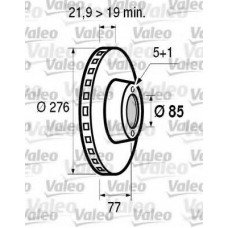 186553 VALEO Тормозной диск