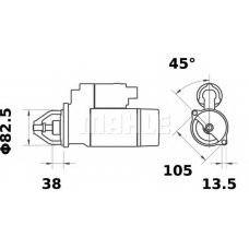 MS 334 MAHLE Стартер