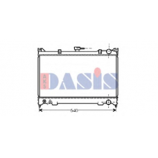 071500N AKS DASIS Радиатор, охлаждение двигателя