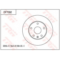 DF7092 TRW Тормозной диск