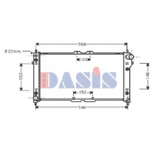 111030N AKS DASIS Радиатор, охлаждение двигателя