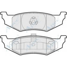 PAD1169 APEC Комплект тормозных колодок, дисковый тормоз