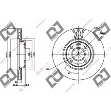 BD1297 DJ PARTS Тормозной диск