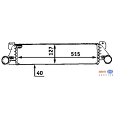 8ML 376 723-091 HELLA Интеркулер