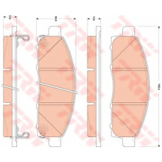 GDB3502 TRW Комплект тормозных колодок, дисковый тормоз