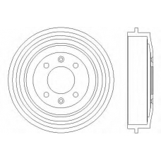 62505 PAGID Тормозной барабан