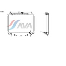 MT2163 AVA Радиатор, охлаждение двигателя