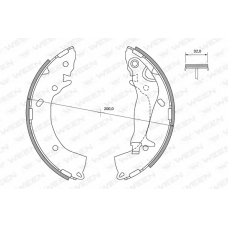 152-2011 WEEN Комплект тормозных колодок