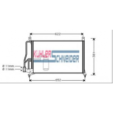 0620801 KUHLER SCHNEIDER Конденсатор, кондиционер