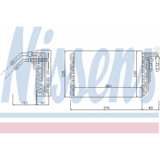 92148 NISSENS Испаритель, кондиционер