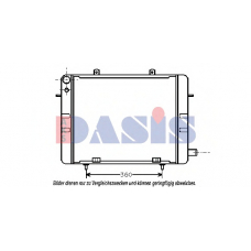 151100N AKS DASIS Радиатор, охлаждение двигателя