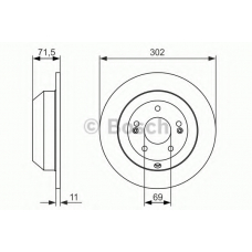 0 986 479 081 BOSCH Тормозной диск