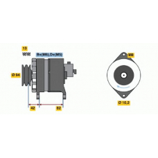 6 033 GB5 007 BOSCH Генератор