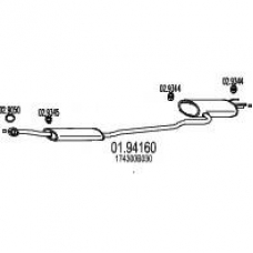01.94160 MTS Глушитель выхлопных газов конечный