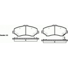 P13593.02 WOKING Комплект тормозных колодок, дисковый тормоз