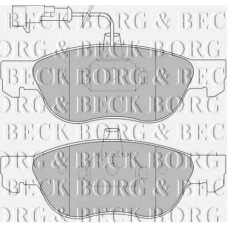 BBP1452 BORG & BECK Комплект тормозных колодок, дисковый тормоз