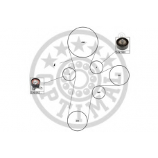 SK-1723 OPTIMAL Комплект ремня ГРМ