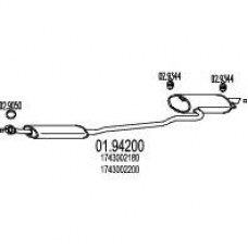 01.94200 MTS Глушитель выхлопных газов конечный